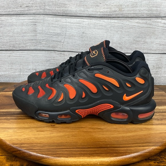 Nike Air Max Plus Drift Black Dragon Red Orange Shoes FD4290-010 Men’s Size 10